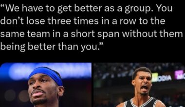 So SGA is admitting the obvious but our fans for some reason are acting like what we just saw in those 3 games is no big deal lol. Ok