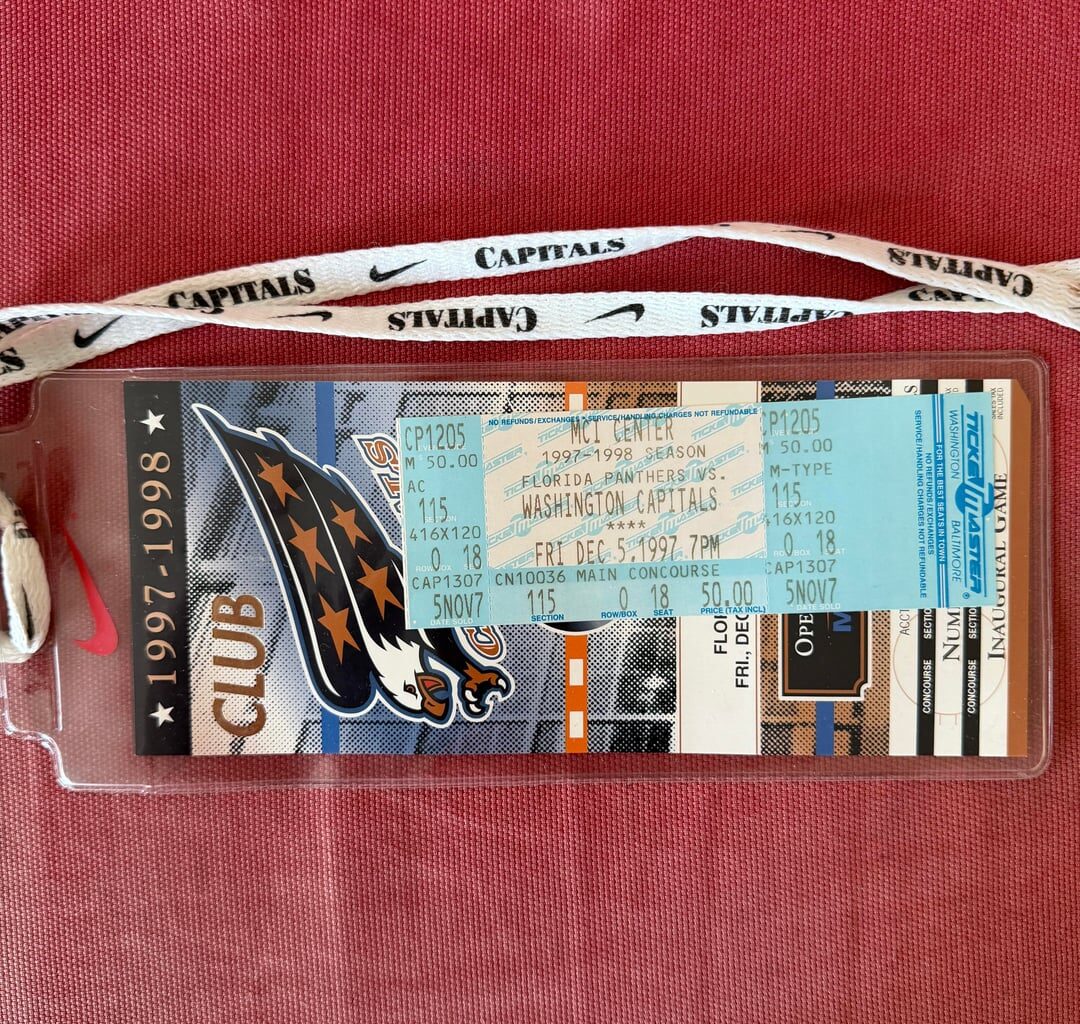 Unearthed a couple fun old Caps tickets