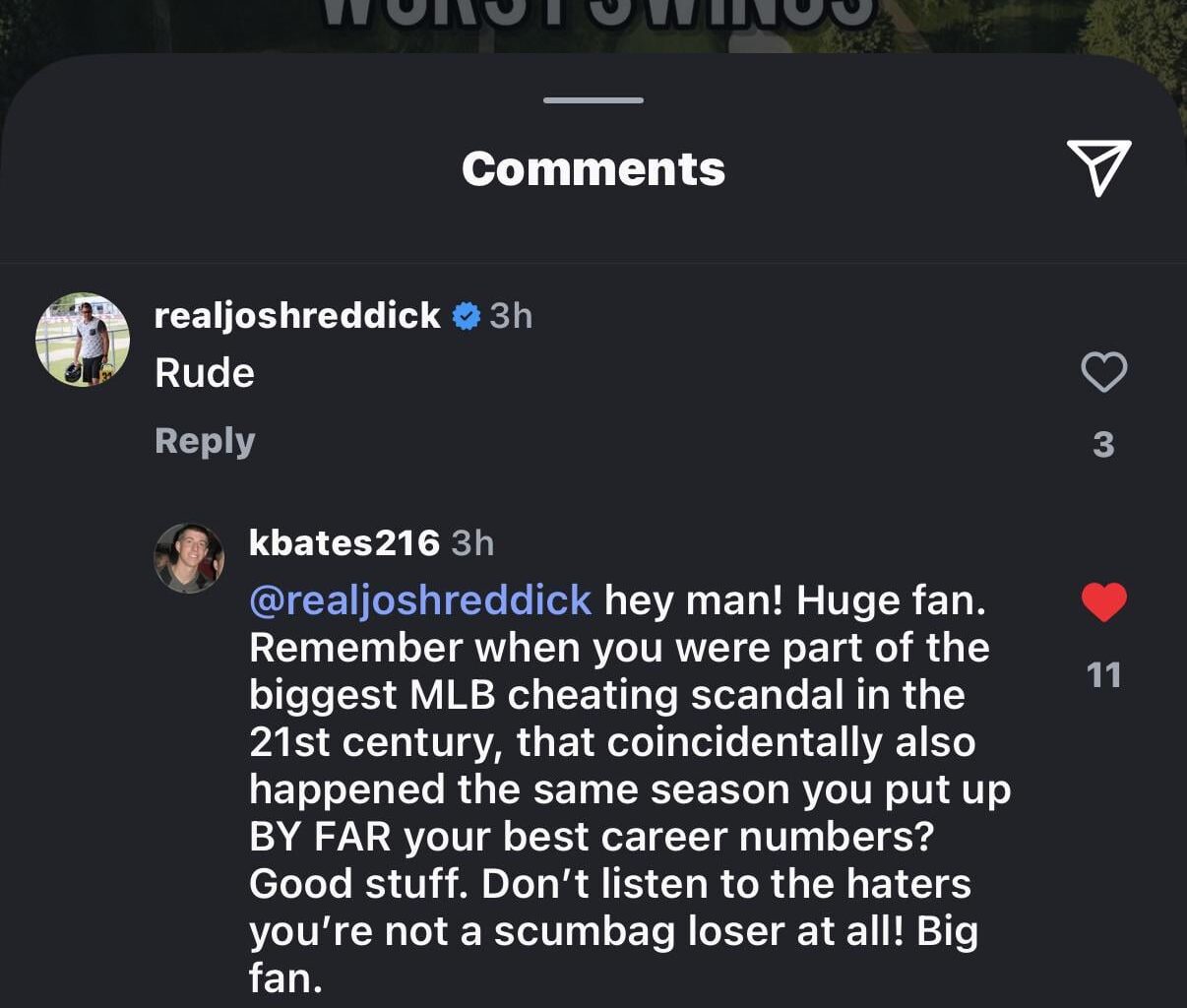 Haha thank you baseball fans across the world. Don’t ever let a 2017 Astros forget the that they’re forever scumbags!