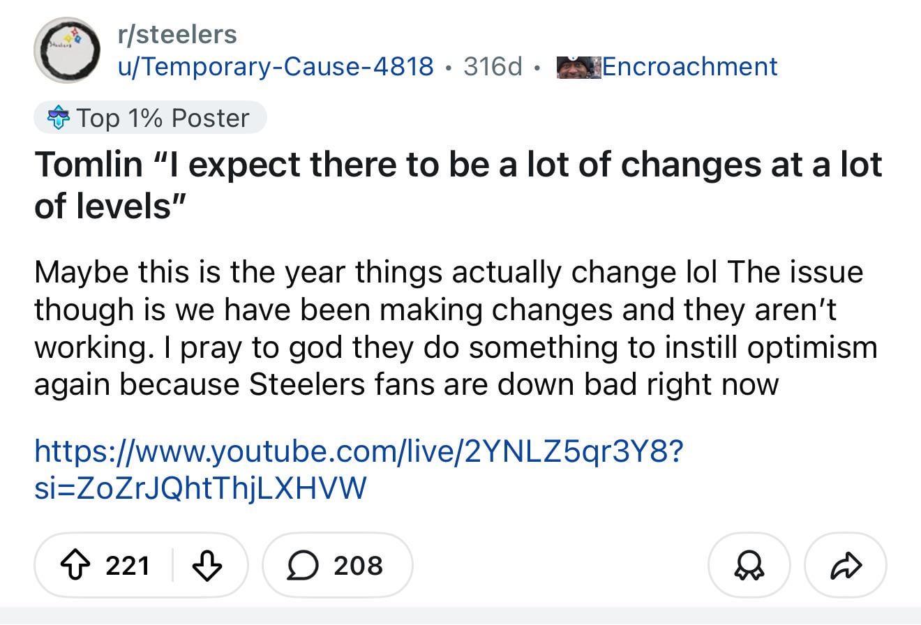 We are now coming up on a year from this quote. What has changed?