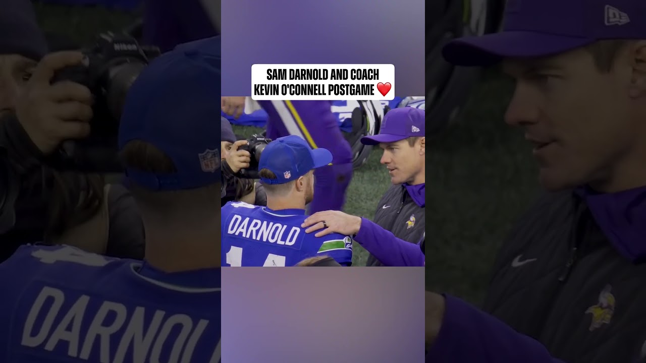 all love between Sam Darnold and his former head coach 🤝