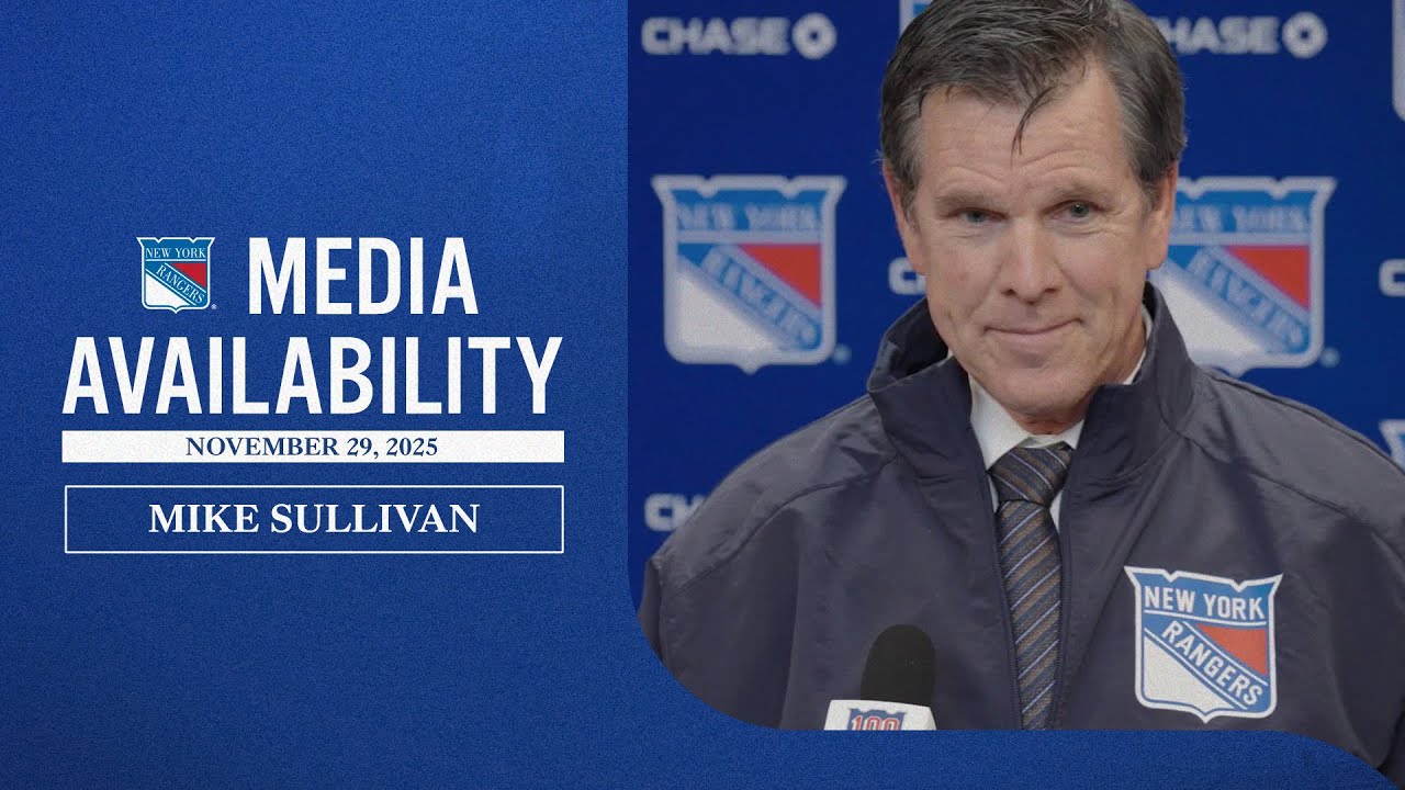 NYR vs TBL: Mike Sullivan Pregame Media Availability | Nov. 29, 2025