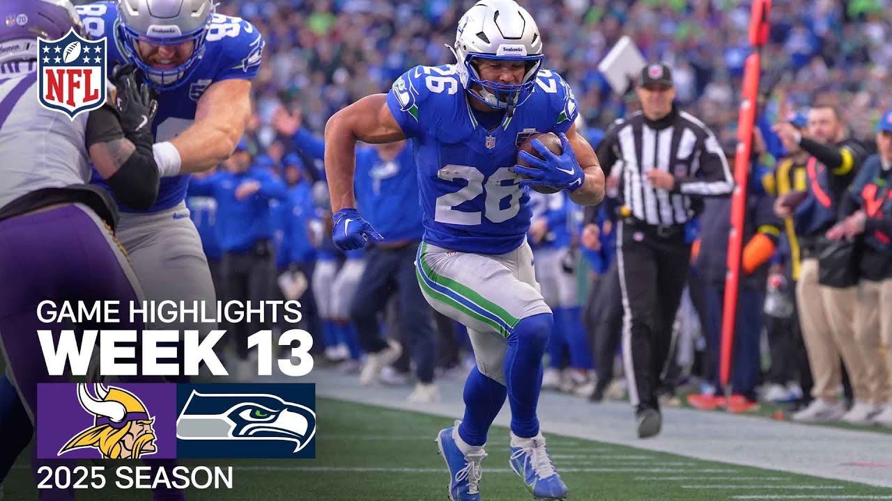 Minnesota Vikings vs. Seattle Seahawks Game Highlights | NFL 2025 Season Week 13