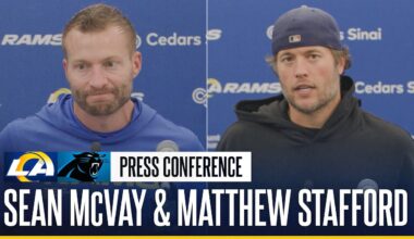 Sean McVay & Matthew Stafford Postgame Press Conference After Matchup Against The Panthers