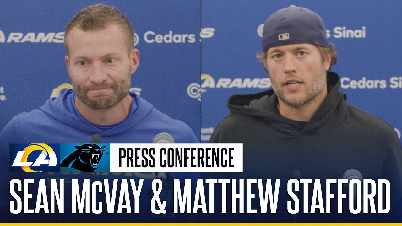 Sean McVay & Matthew Stafford Postgame Press Conference After Matchup Against The Panthers
