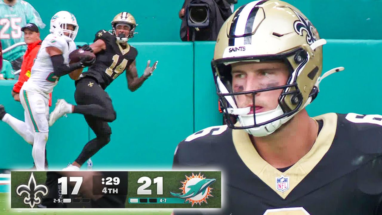 SAINTS COMEBACK?! New Orleans Saints vs Miami Dolphins CRAZY Week 13 Ending