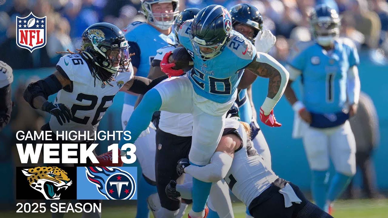 Jacksonville Jaguars vs. Tennessee Titans Game Highlights | NFL 2025 Season Week 13