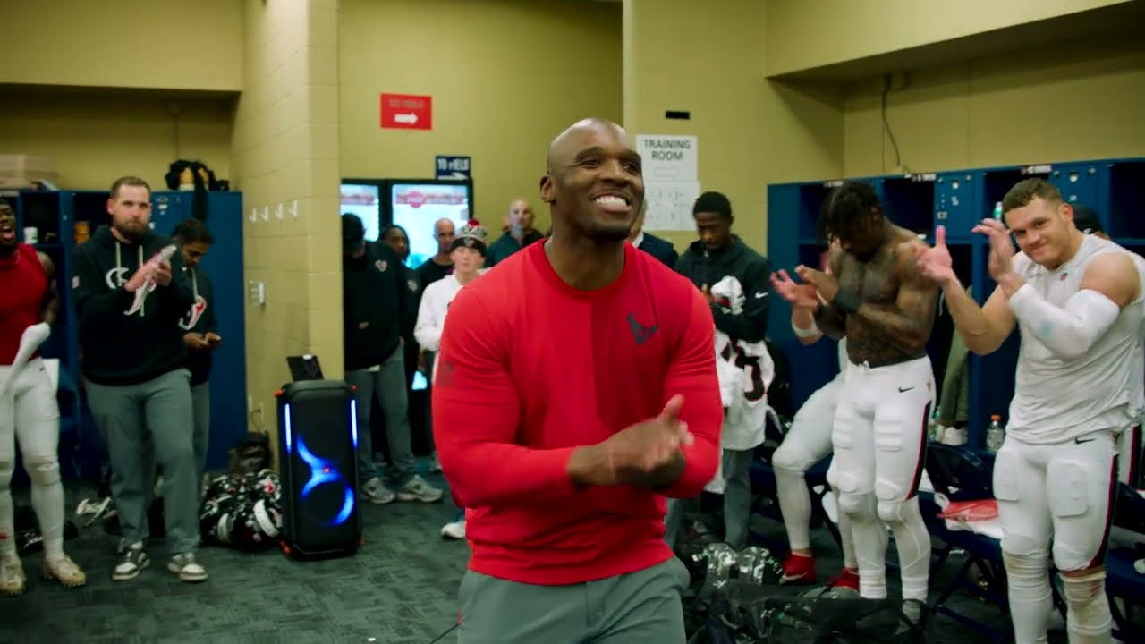Texans Locker Room Celebration After Beating the Colts | Full Postgame Speech