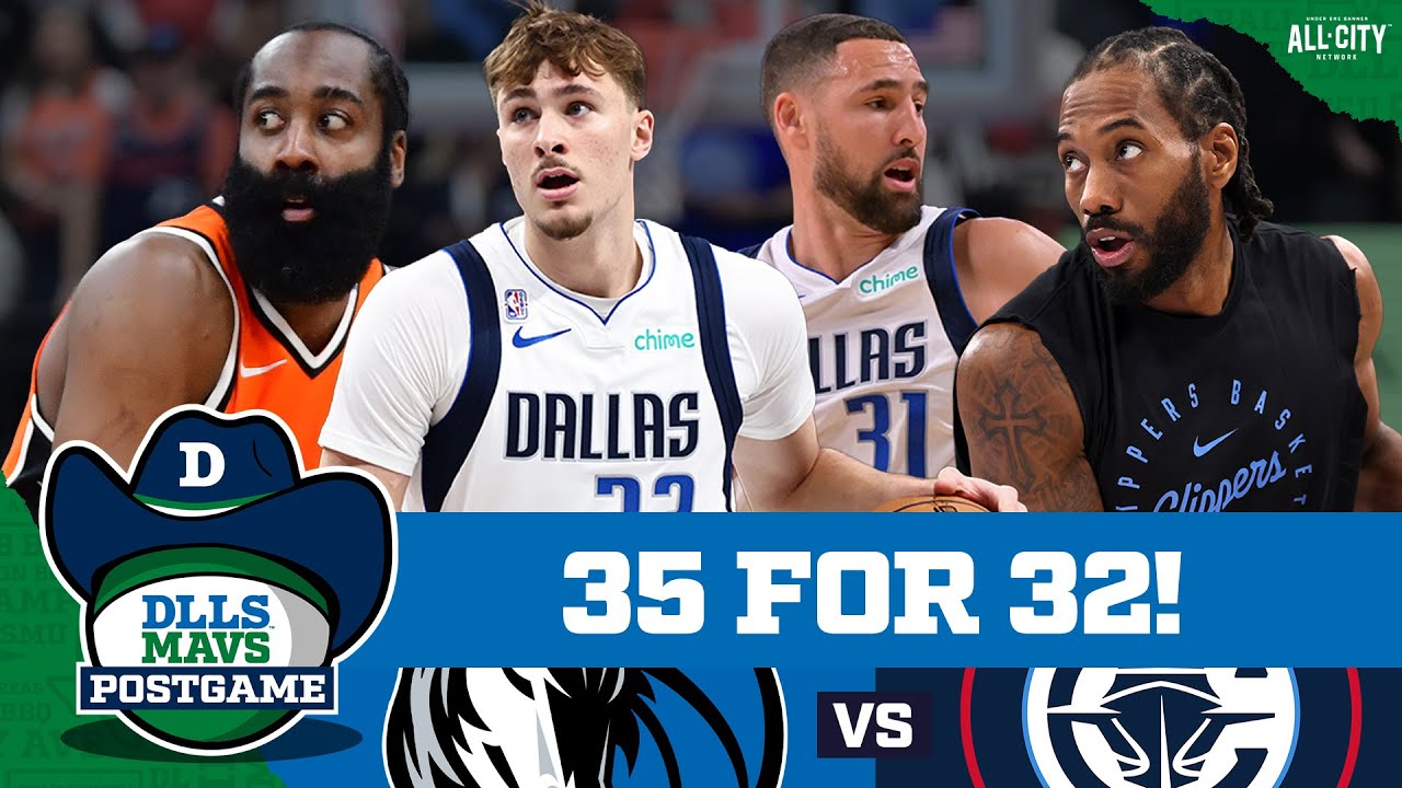 Cooper Flagg And Klay Thompson With HUGE Performances In Mavs Win Vs. Clippers | DLLS MAVS POSTGAME