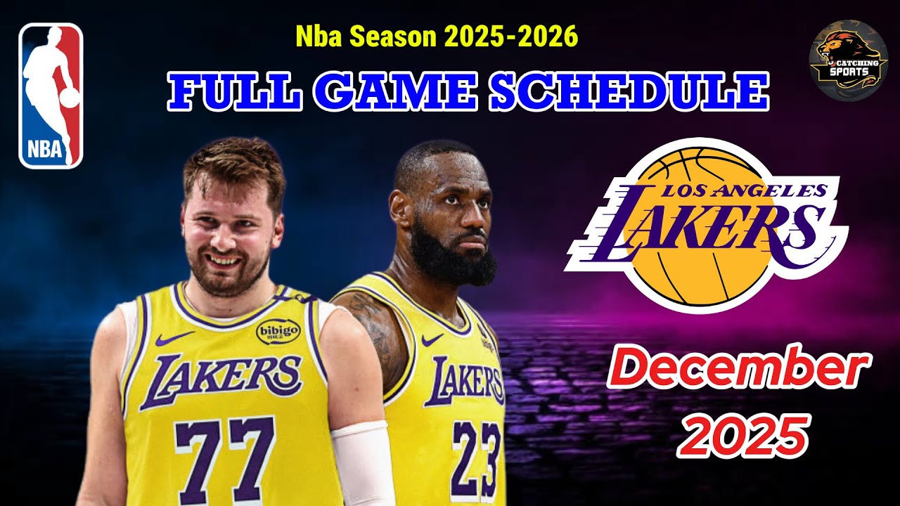LOS ANGELES LAKERS SCHEDULE DECEMBER 2025 | Lakers Full Games Schedule for NBA Season 2025-2026
