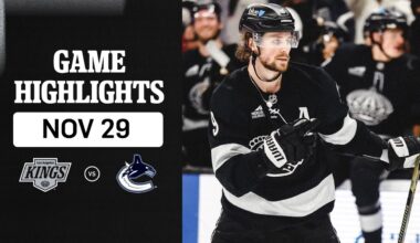 HIGHLIGHTS: Vancouver Canucks vs LA Kings | 11.29.25