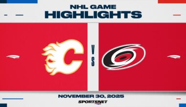 NHL Highlights | Flames vs. Hurricanes - November 30, 2025