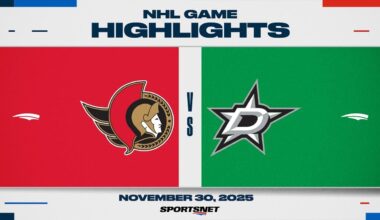 NHL Highlights | Senators vs. Stars - November 30, 2025