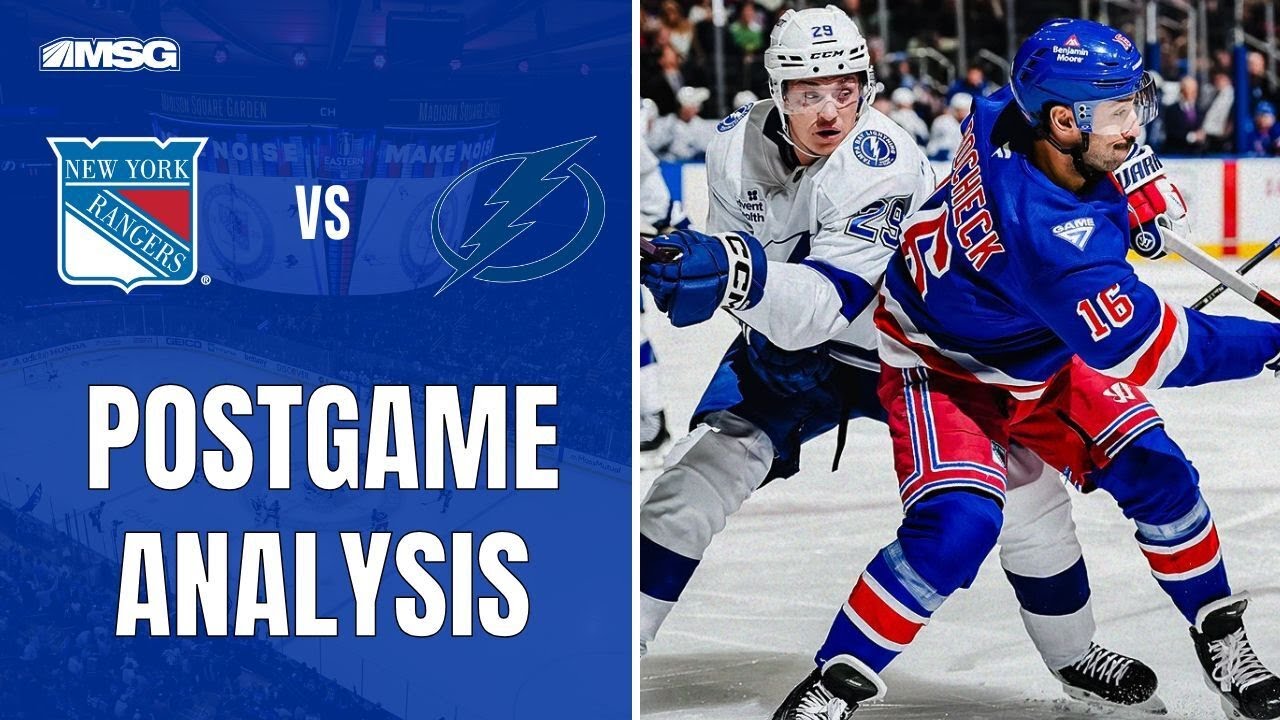 Rangers Fall To Lightning 4-1, Tampa Wins 7th Straight | New York Rangers