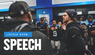 Carolina Panthers Victory Speech vs Rams | Week 13