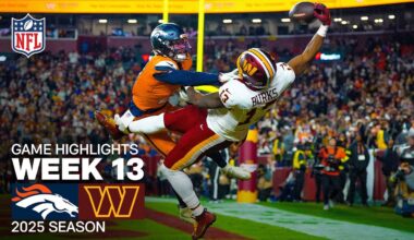 Denver Broncos vs Washington Commanders Game Highlights | 2025 NFL Season Week 13