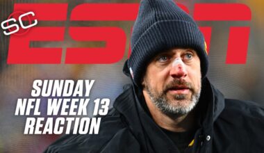 NFL Week 13 Reaction 🏈 Aaron Rodgers addresses Steelers after loss to Bills | SportsCenter