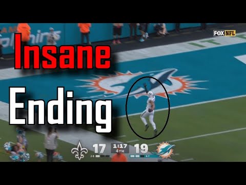 PICK-2 AND AN ONSIDE KICK LEAD TO INSANE FINISH | Miami Dolphins Vs New Orleans Saints