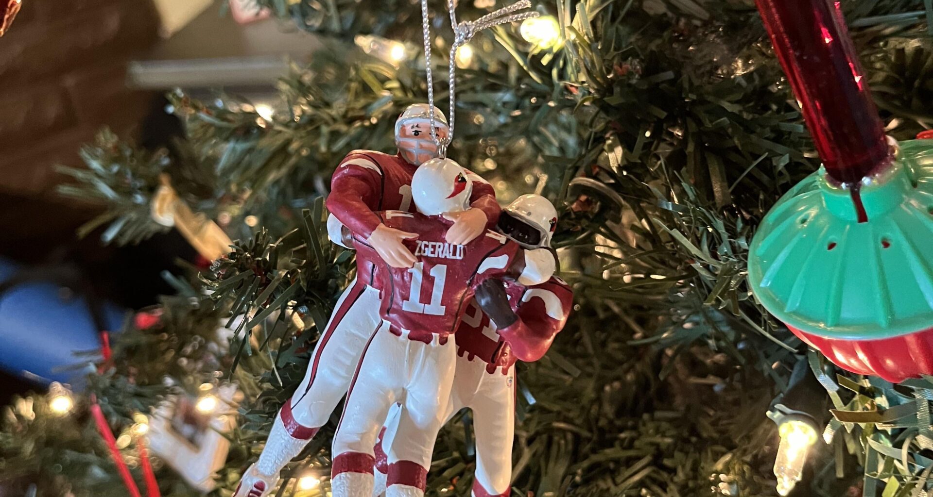 Putting up the tree and was reminded of better times…