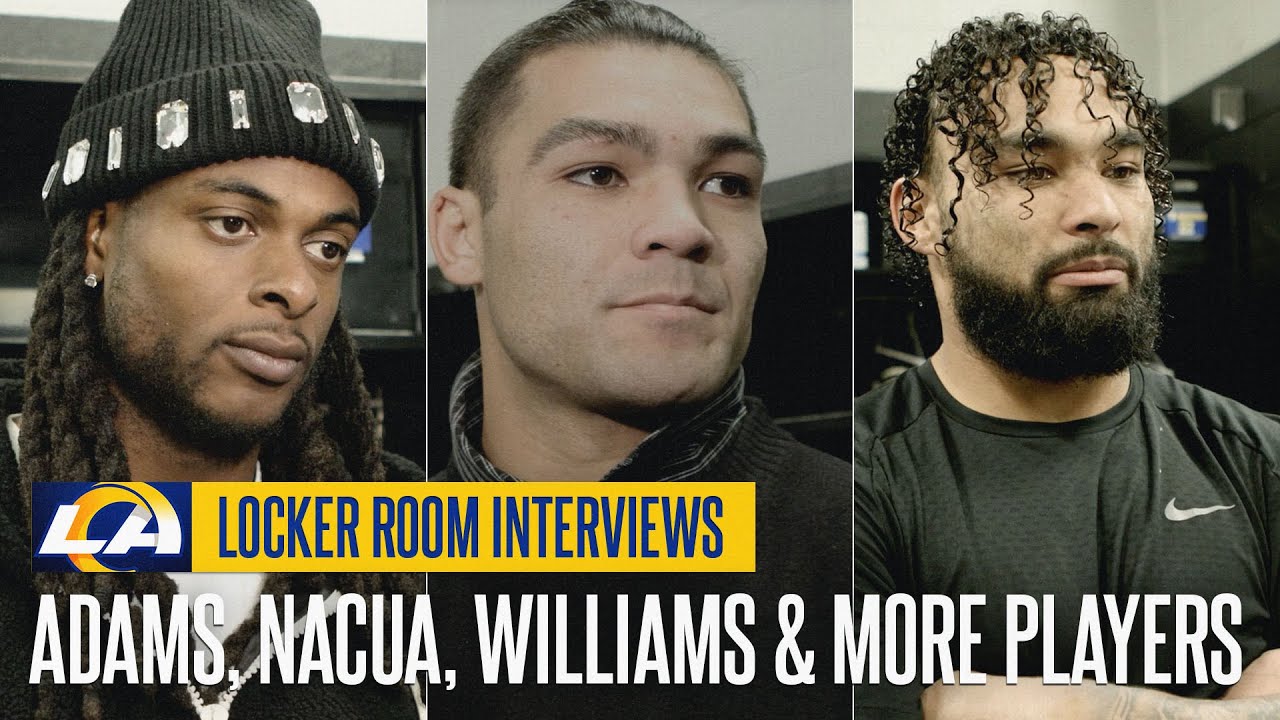 Davante Adams, Puka Nacua, Kyren Williams & More Rams Players React To Matchup Against The Panthers