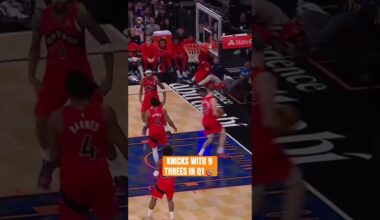 when it rains, it pours ☔️ #nyknicks #nba #basketballshorts #highlights