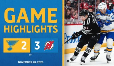 Game Highlights: Devils 3, Blues 2 (OT)