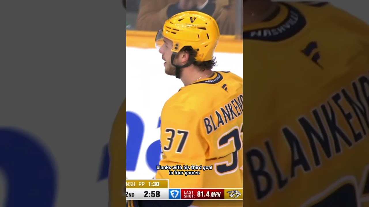 Blanks with his third girl in four games 🔥 #nhlhighlights #predsnhl