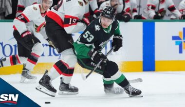 Johnston Picks up Fourth Career Hat Trick As Stars Rout Senators