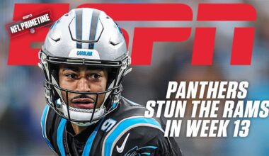 Week 13 REACTION 🏈 Panthers snap Rams' win streak & Jags move into 1st place tie 👀 | NFL PrimeTime