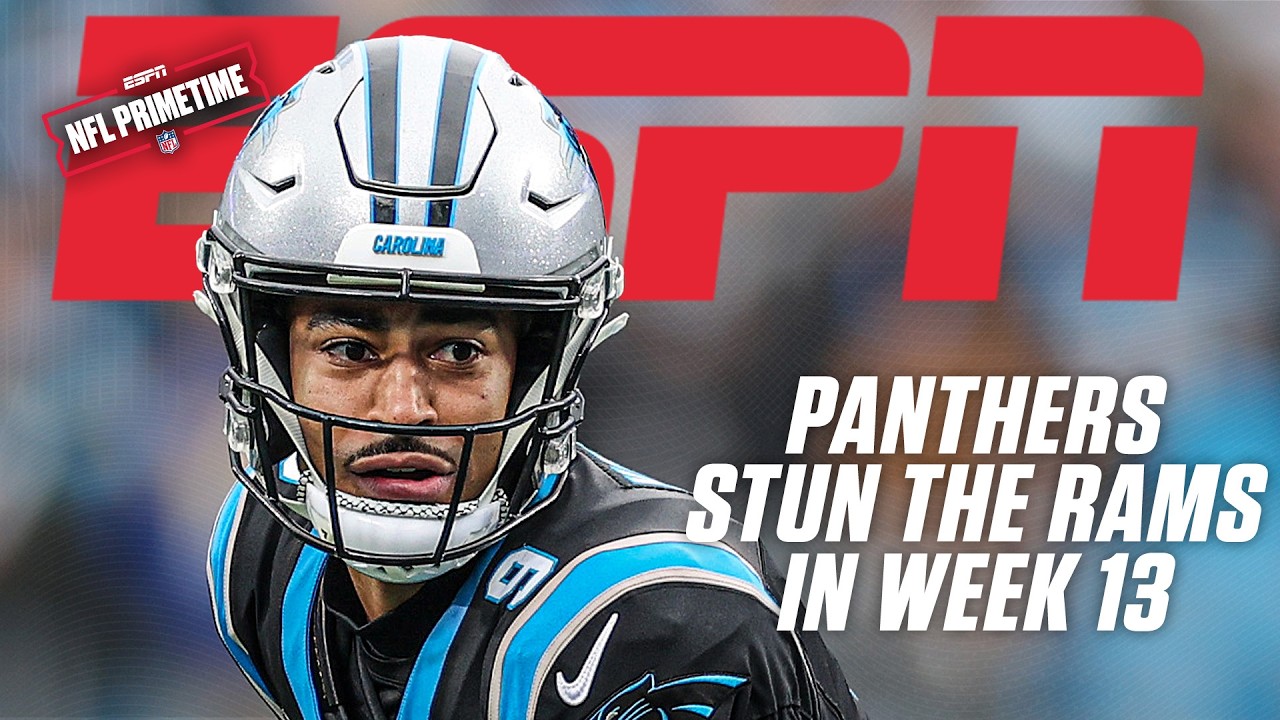 Week 13 REACTION 🏈 Panthers snap Rams' win streak & Jags move into 1st place tie 👀 | NFL PrimeTime