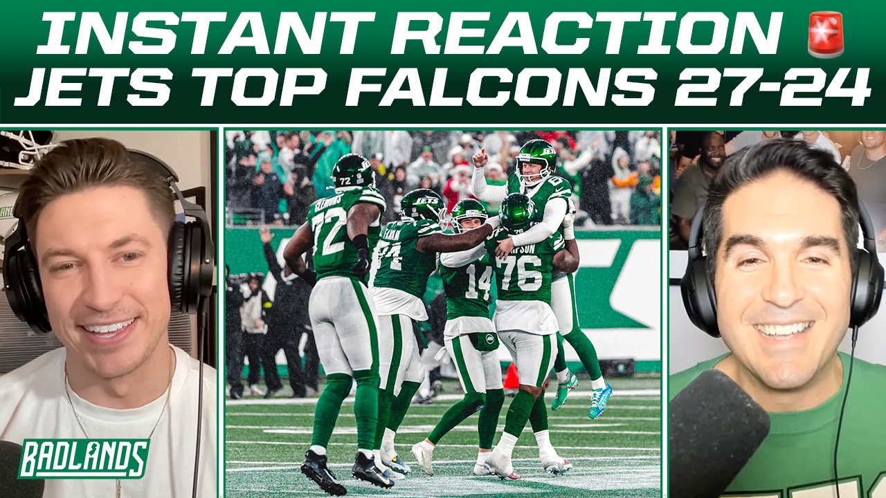New York #Jets BEAT Atlanta #Falcons REACTION (FULL BADLANDS)