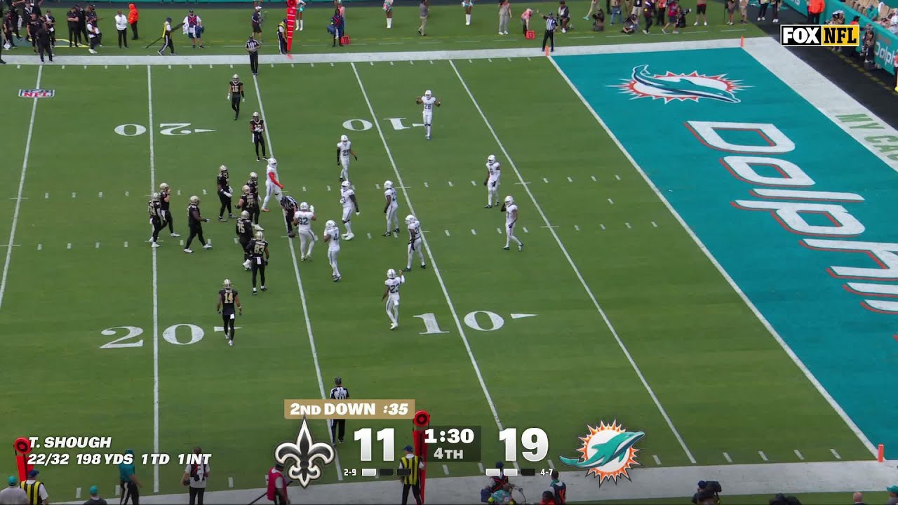 Saints vs. Dolphins down to the wire ending!