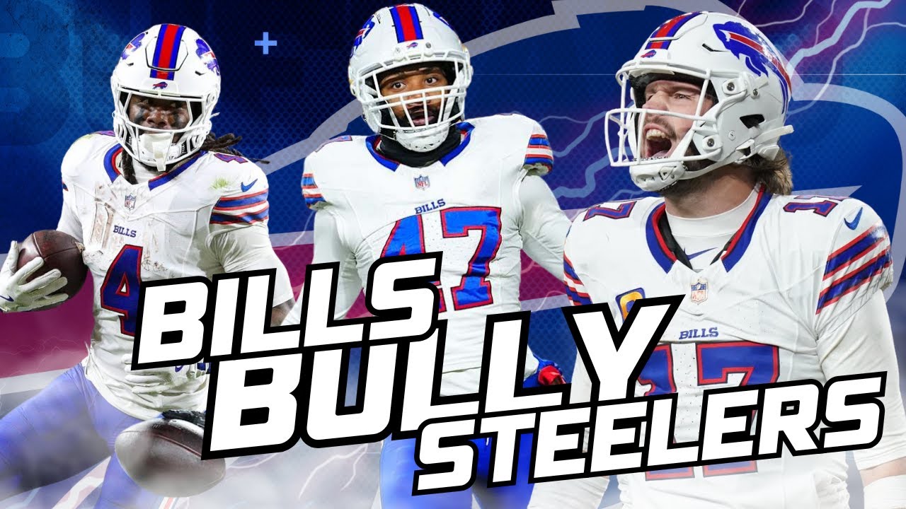The Bills BULLY the Steelers in BOUNCEBACK WIN: O-line, JAMES COOK & the DEFENSE lead the way