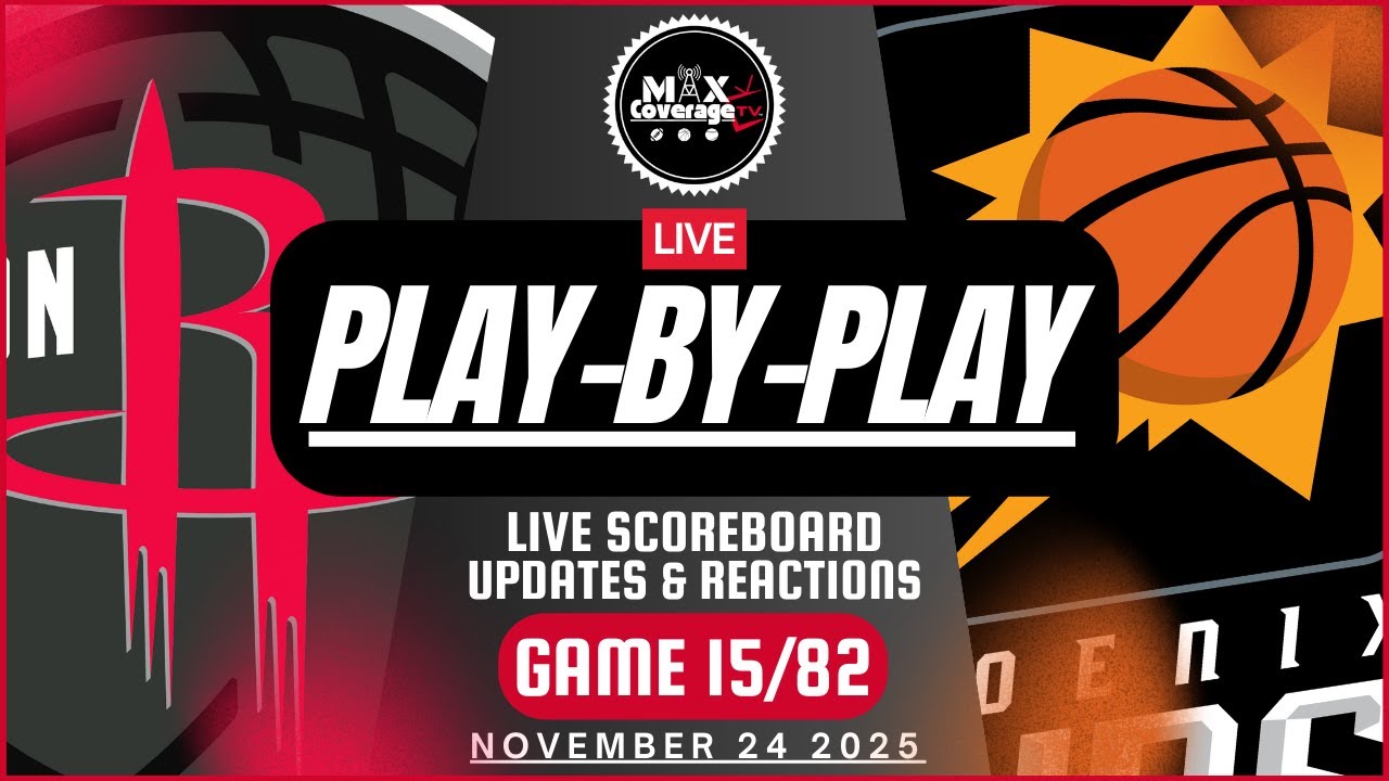 🔴LIVE - Houston Rockets vs Phoenix Suns - Play-By-Play & Reactions (11/24/25)