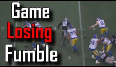 Matthew Stafford fumbles to lose the game | Los Angeles Rams Vs Carolina Panthers