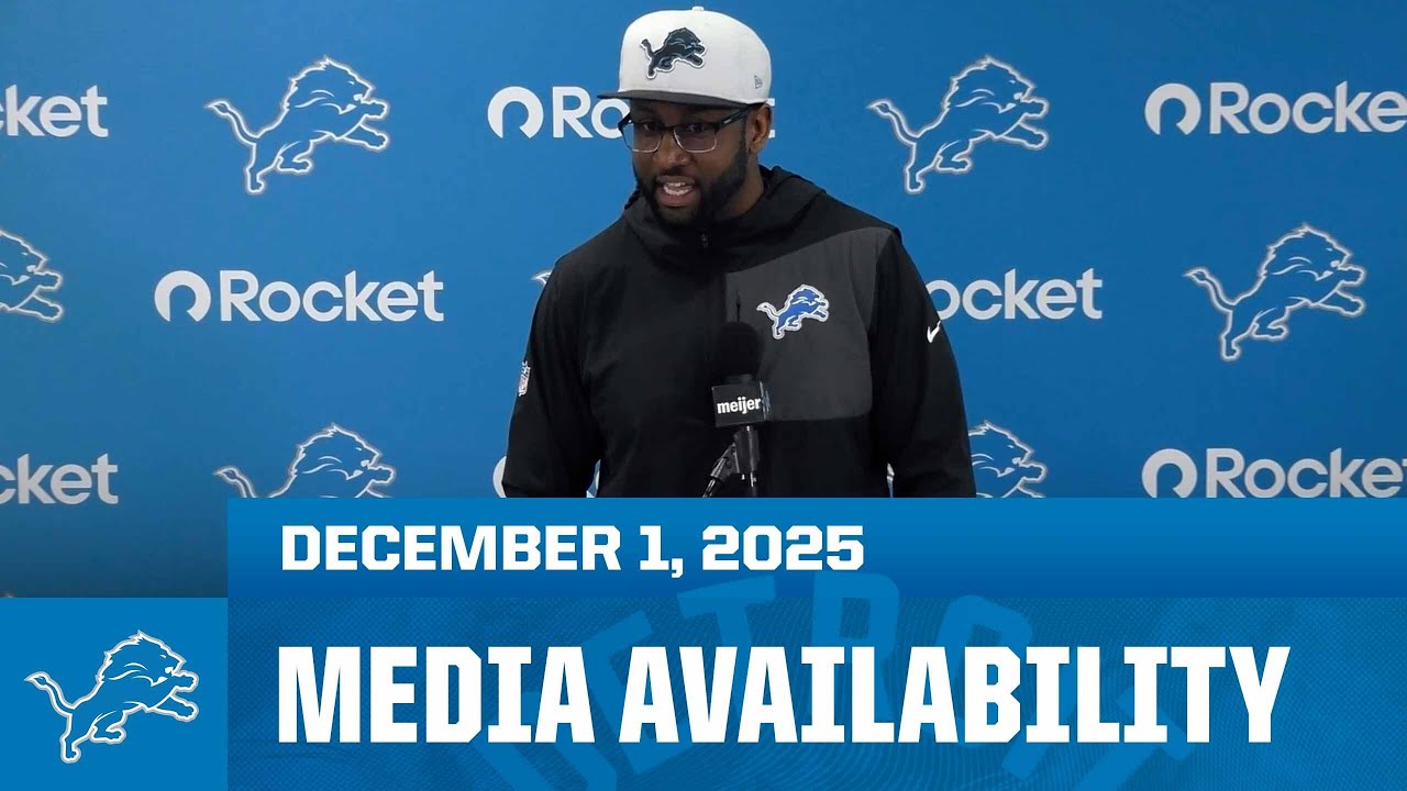 Detroit Lions coordinators meet with the media | December 1, 2025