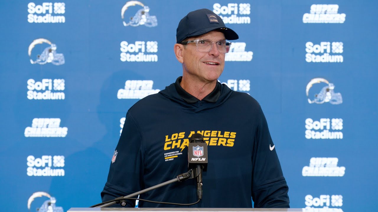 Jim Harbaugh Postgame Press Conference Vs Raiders | LA Chargers