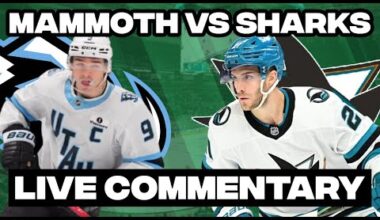 San Jose Sharks Vs Utah Mammoth LIVE COMMENTARY! | 2025-26 NHL Season