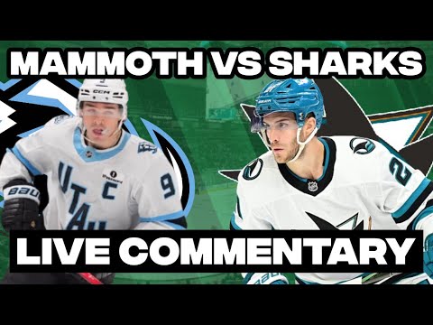 San Jose Sharks Vs Utah Mammoth LIVE COMMENTARY! | 2025-26 NHL Season
