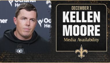 Kellen Moore recaps Week 13 vs. Dolphins | New Orleans Saints