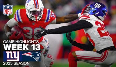 New York Giants vs New England Patriots Game Highlights | 2025 NFL Season Week 13
