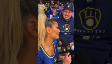 MLB Reporter Fan Interview - American Family Field #mlb #mlbhighlights #milwaukeebrewers #funny