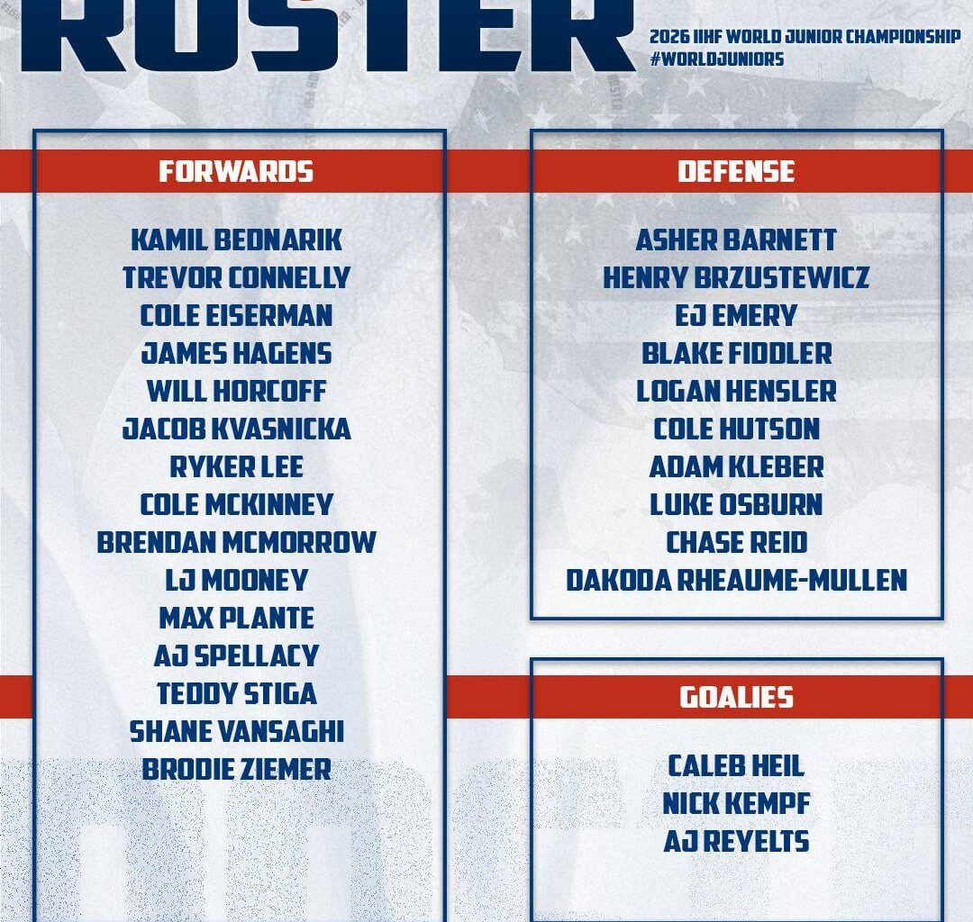 [LGRWProspects]Max Plante One step closer to Minnesota 👏 The preliminary roster for the 2026 U.S. National Junior Team is here! 🇺🇸