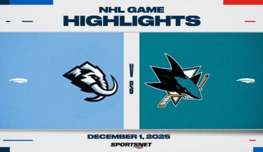 NHL Highlights | Mammoth vs. Sharks - December 1, 2025