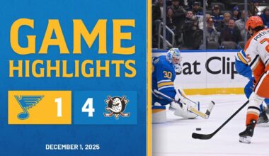 Game Highlights: Ducks 4, Blues 1