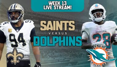New Orleans Saints Vs Miami Dolphins Week 13 Live Stream Reaction!