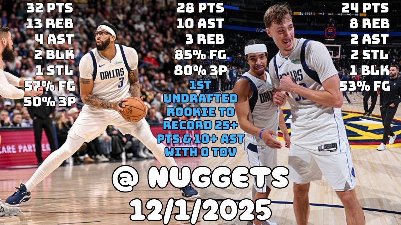 Flagg, Nembhard & AD Were Unstoppable | Dallas Mavericks Team Highlights vs the Nuggets (12/1/2025)