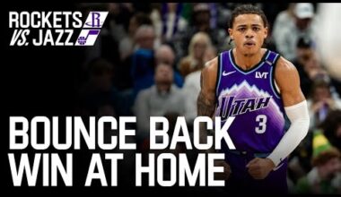 BOUNCE BACK win over ROCKETS 🚀 | UTAH JAZZ