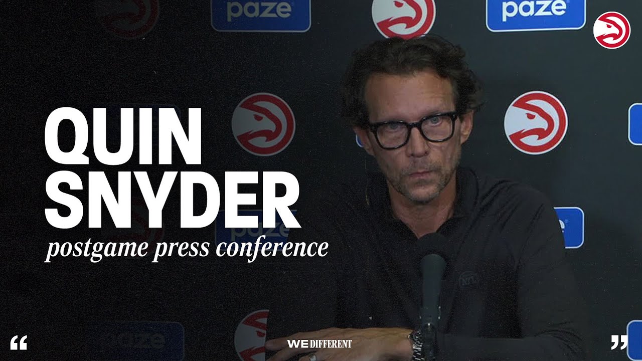 Hawks vs. Pistons Postgame Press Conference: Quin Snyder