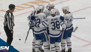 Maple Leafs' Auston Matthews dangles Alex Ovechkin And Sets Up Matthew Knies For Pretty Goal